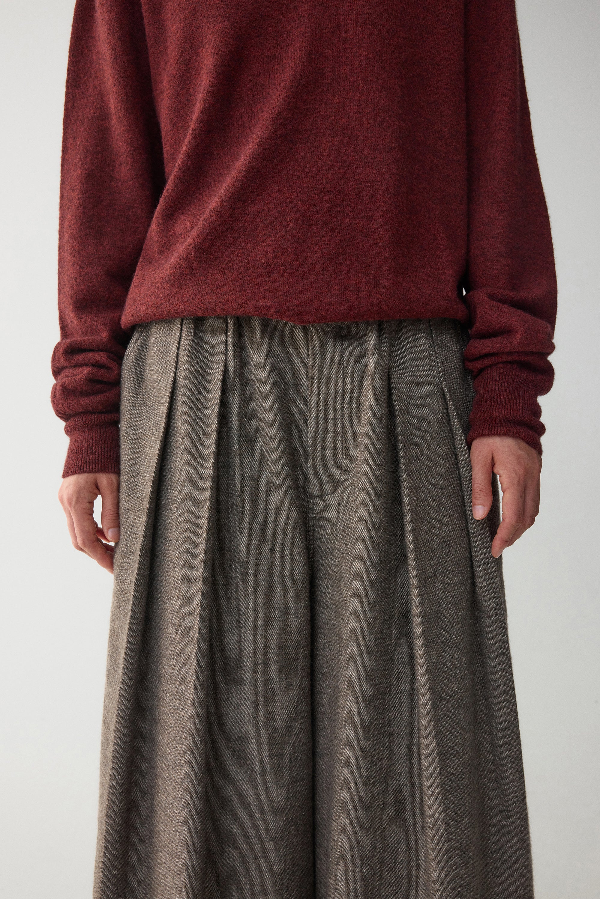 Wool-linen blend pants - Image 14