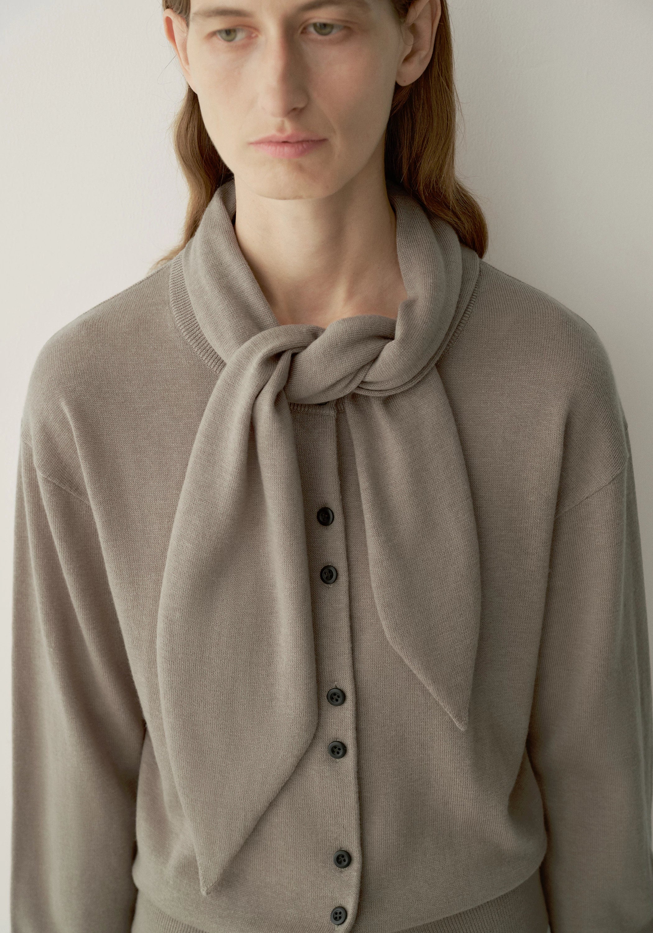 Wool-silk Triangle Scarf - Image 2