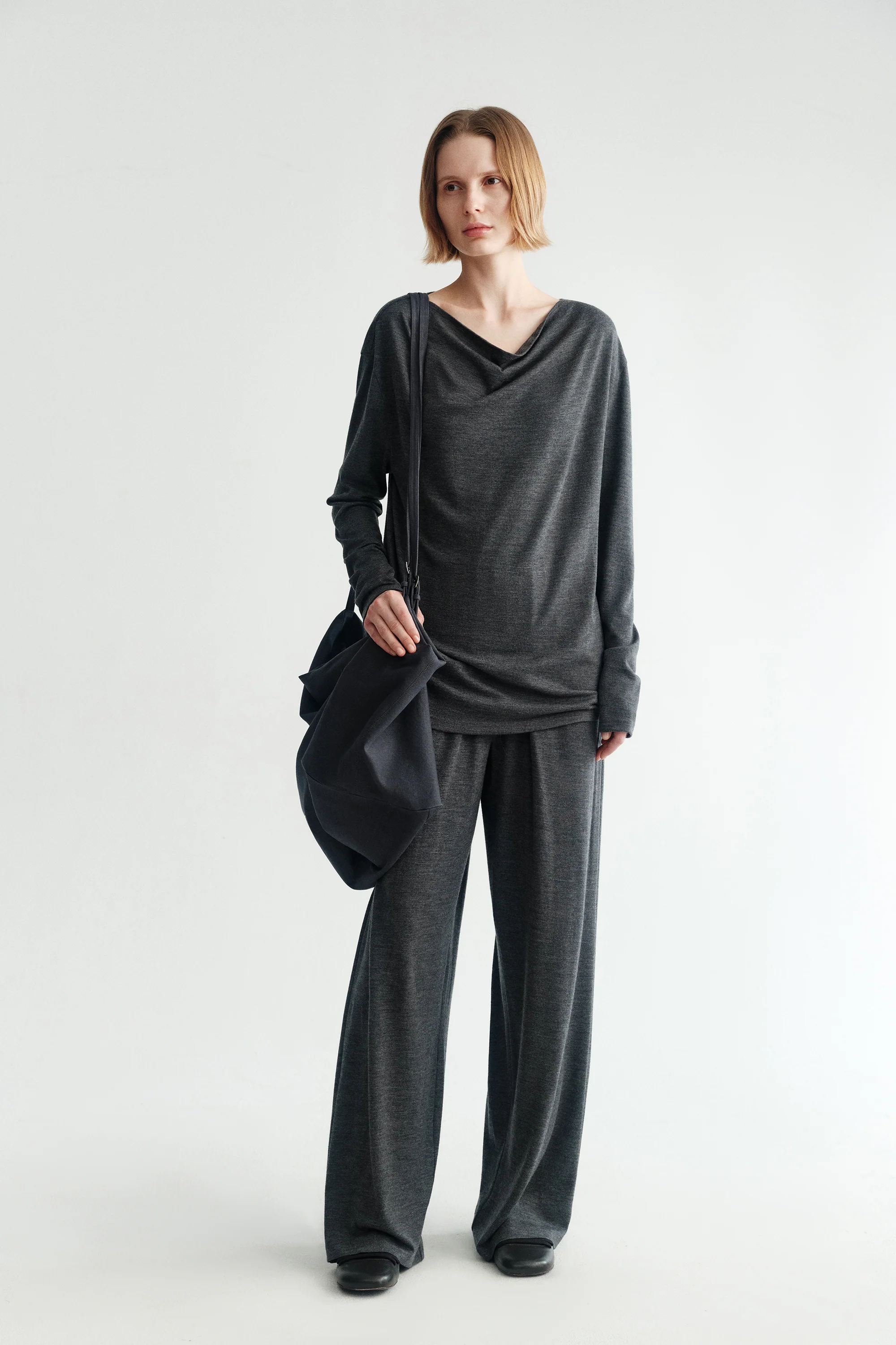 Wool Wide-Leg Pants - Image 3