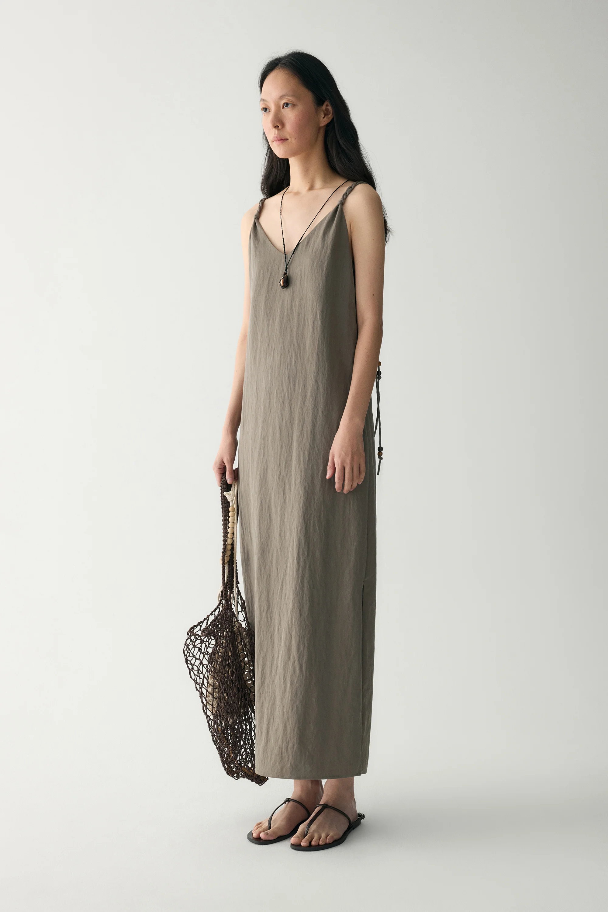 Woven-straps Straight Dress - Image 4