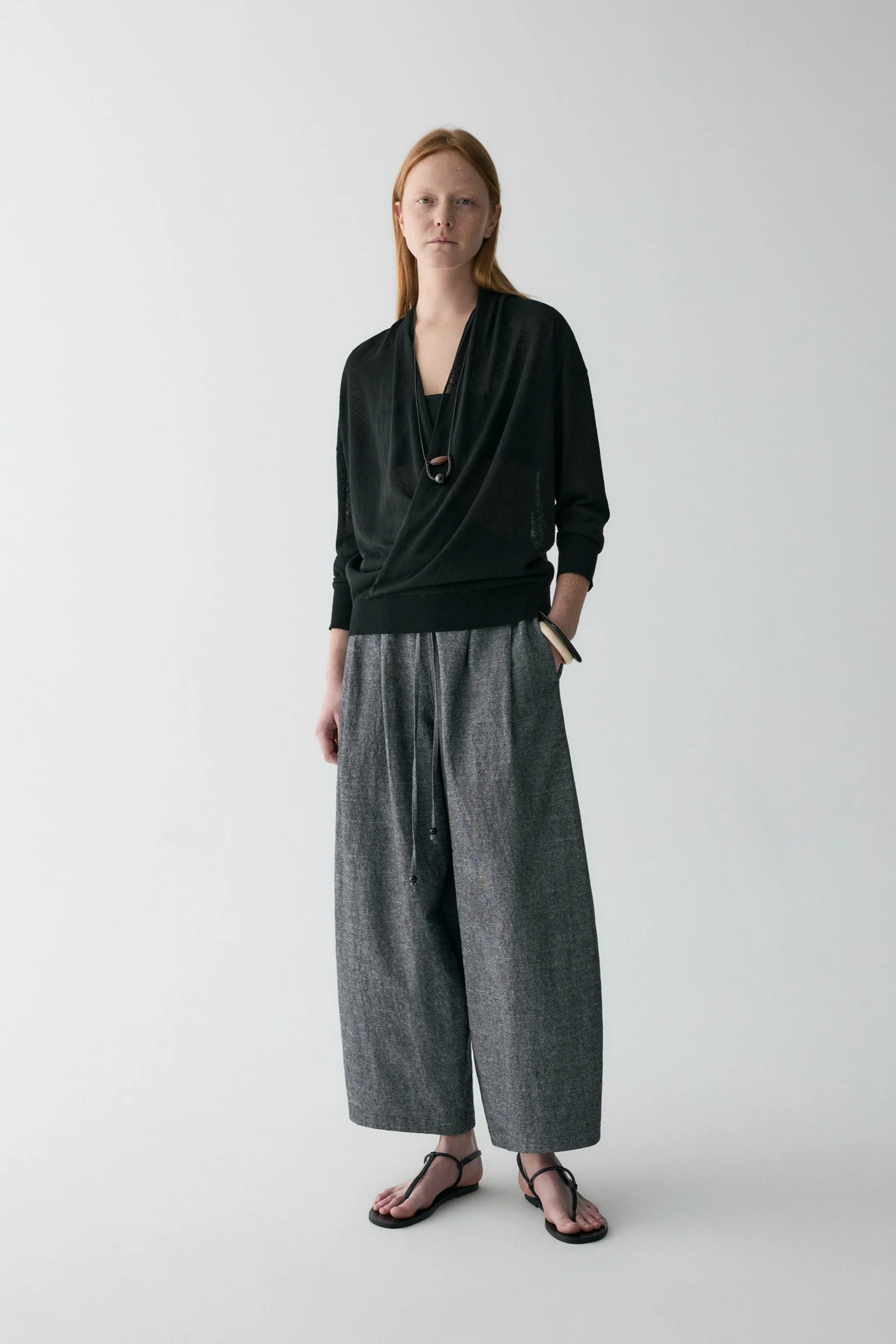 Wrap Linen Top - Image 13