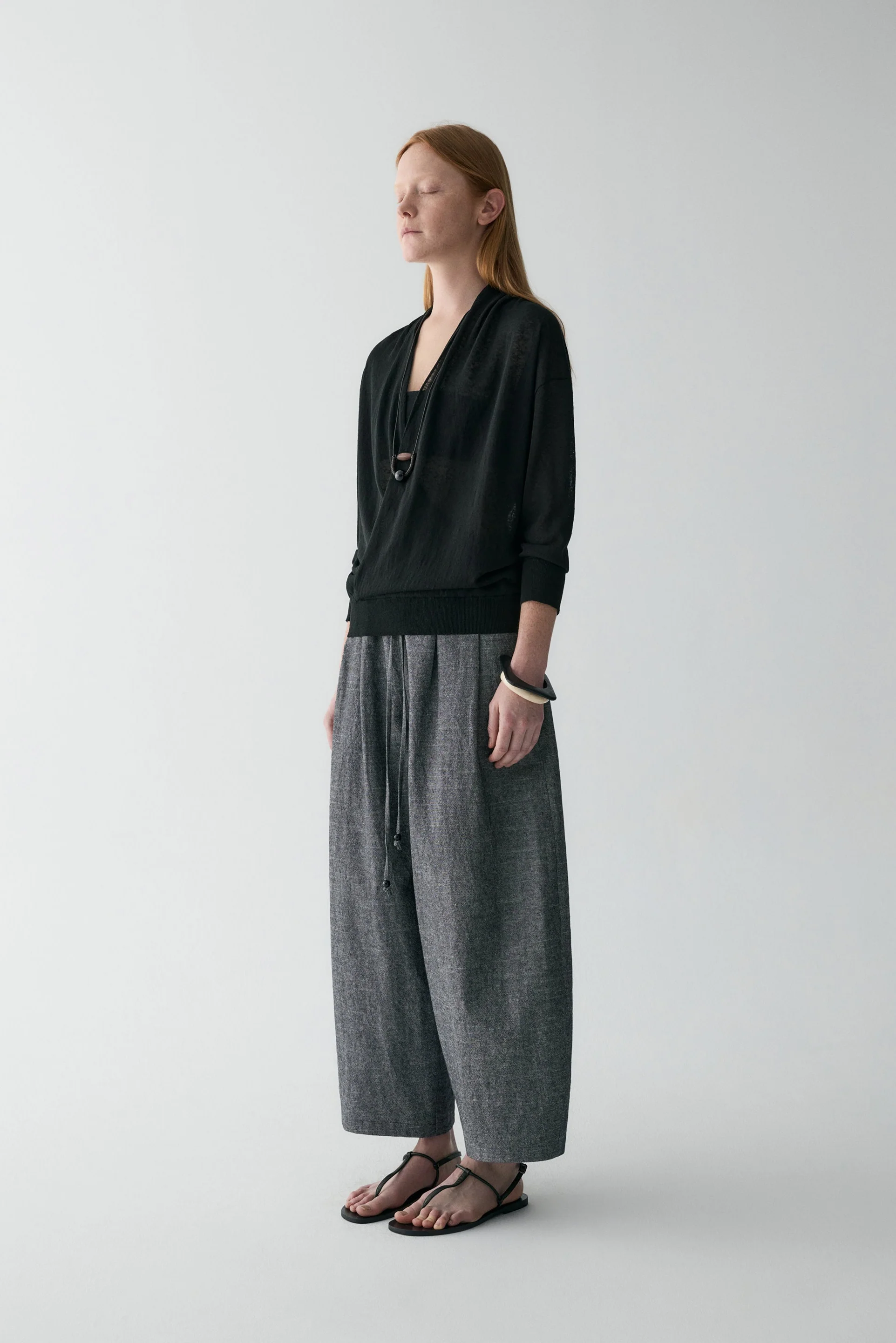 Wrap Linen Top - Image 15
