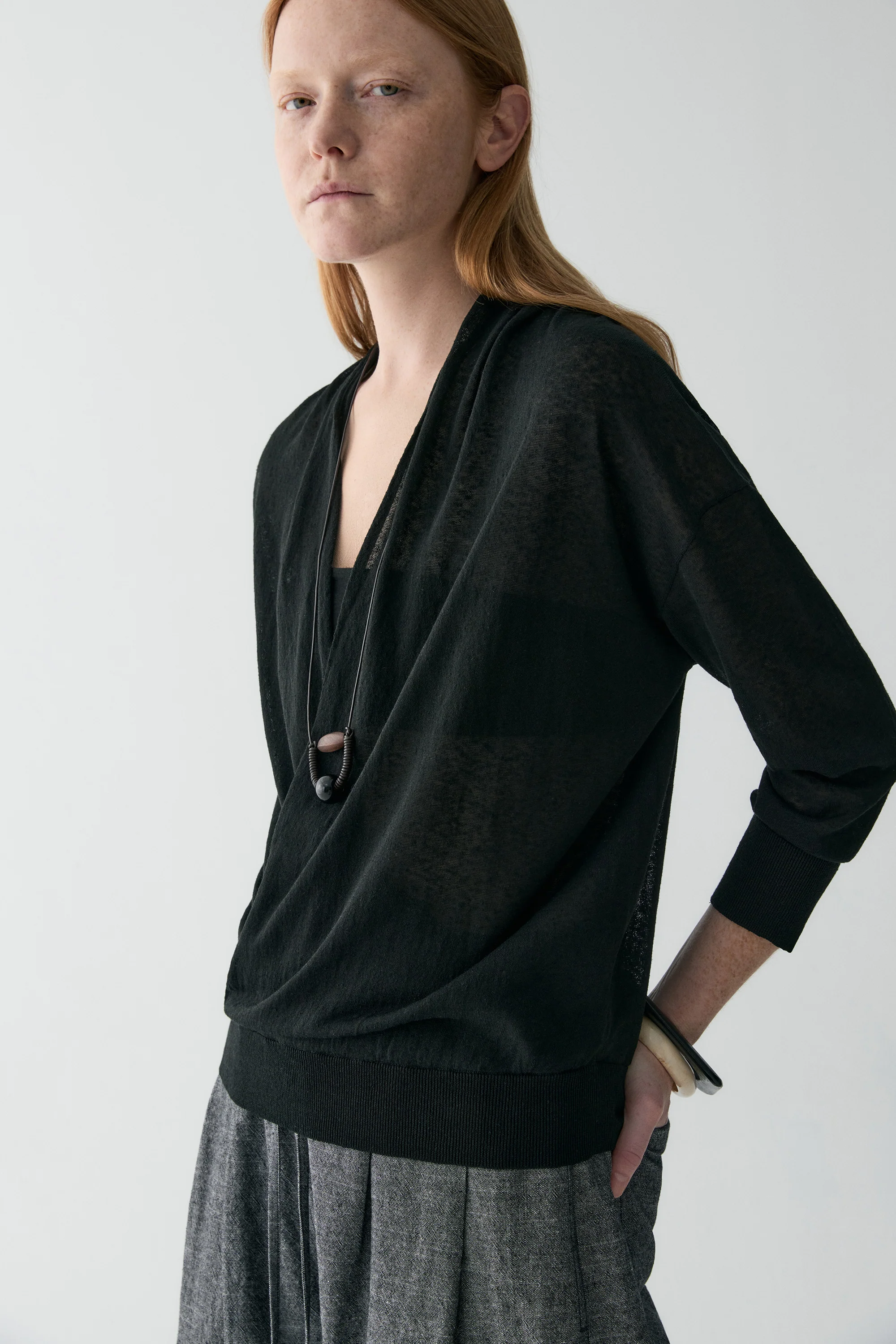 Wrap Linen Top - Image 16