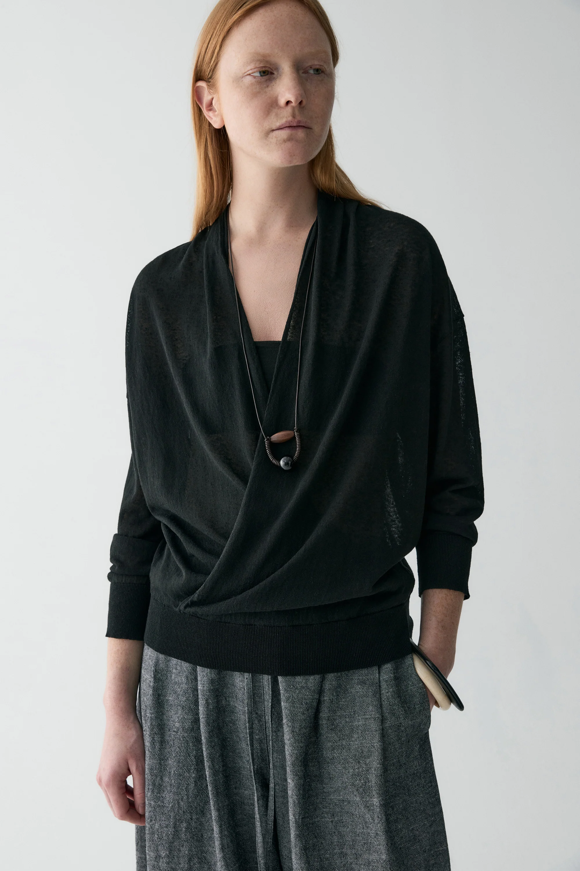 Wrap Linen Top - Image 17