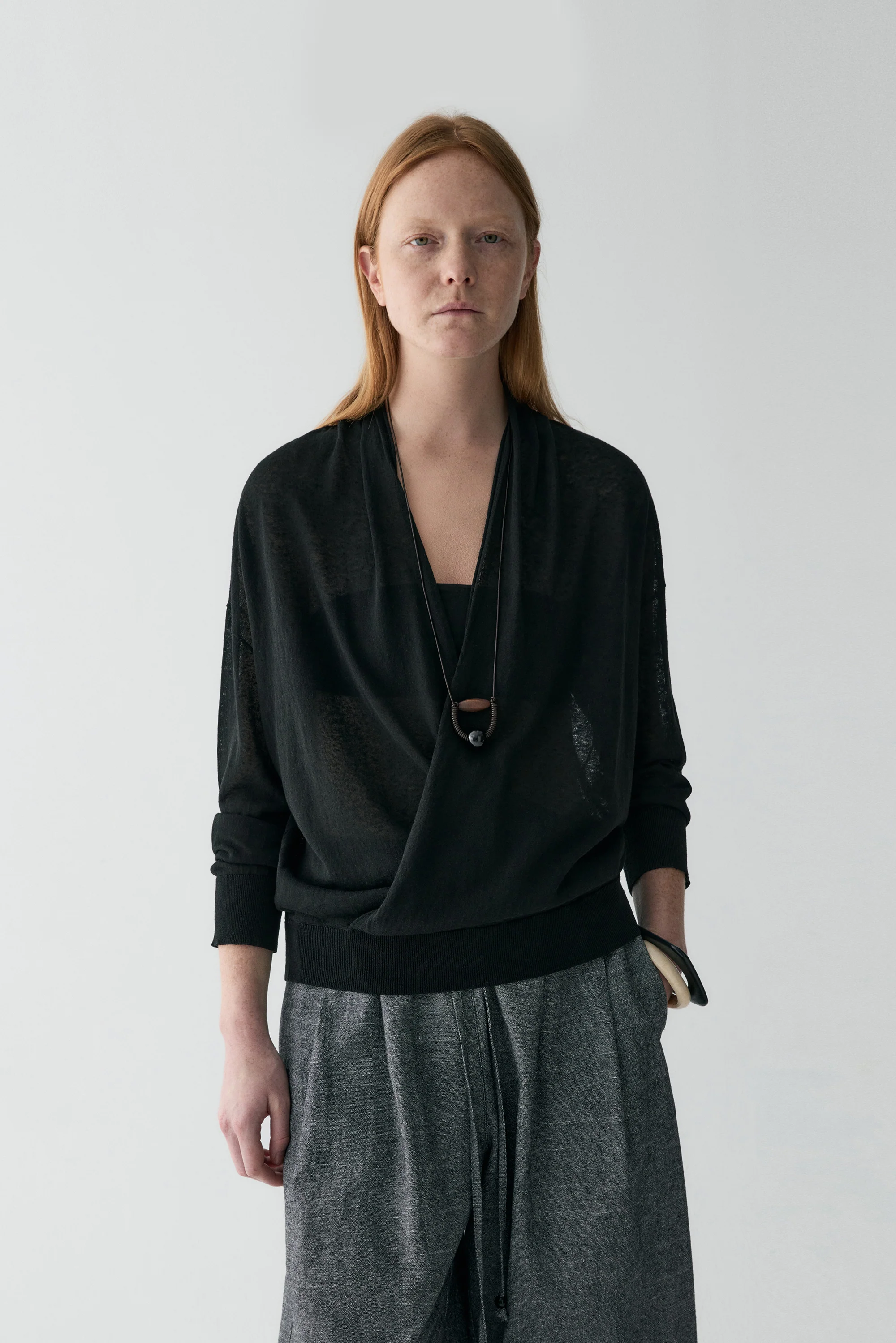 Wrap Linen Top - Image 3