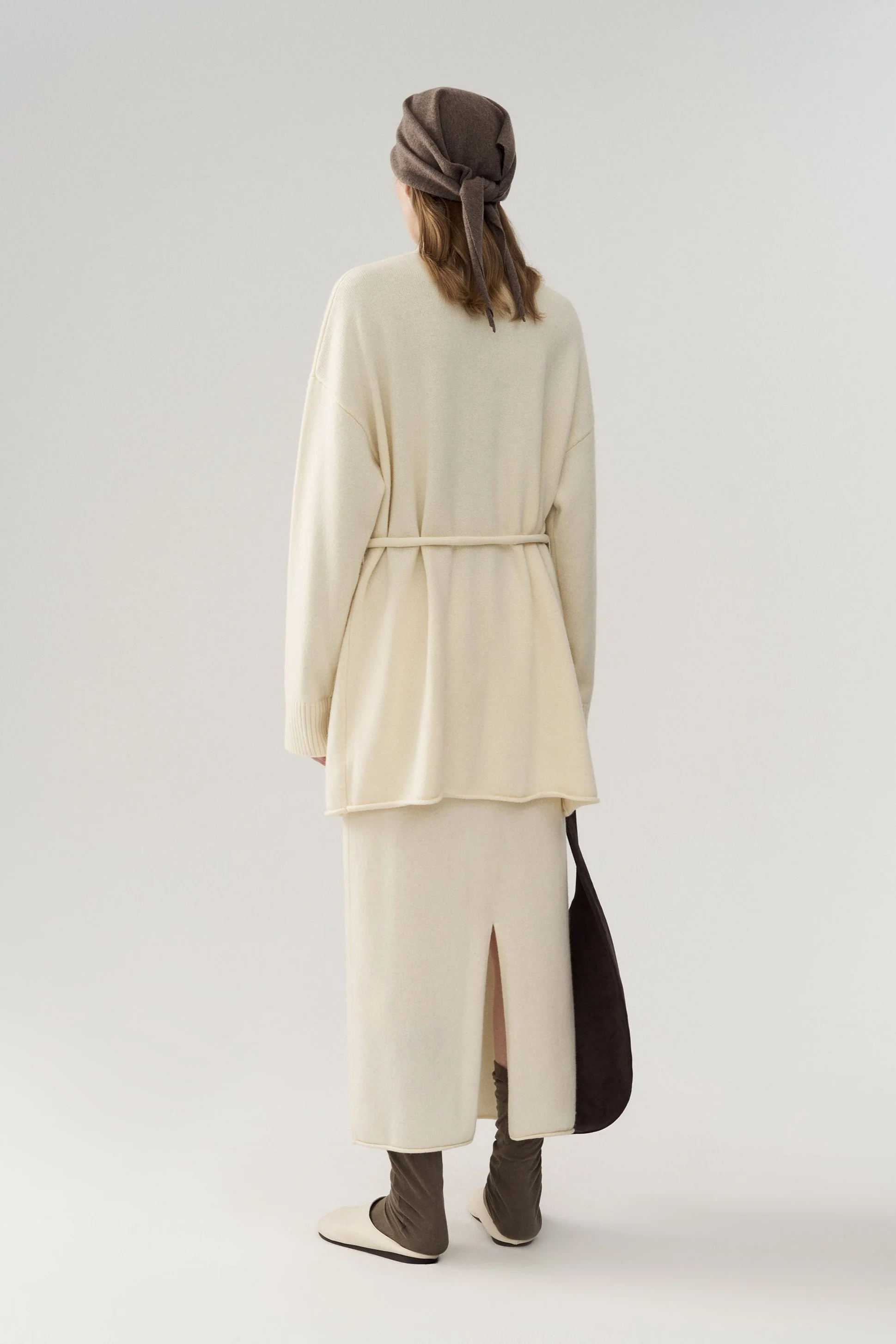Yak Wool Mid-length Knitted Cardigan - Image 12