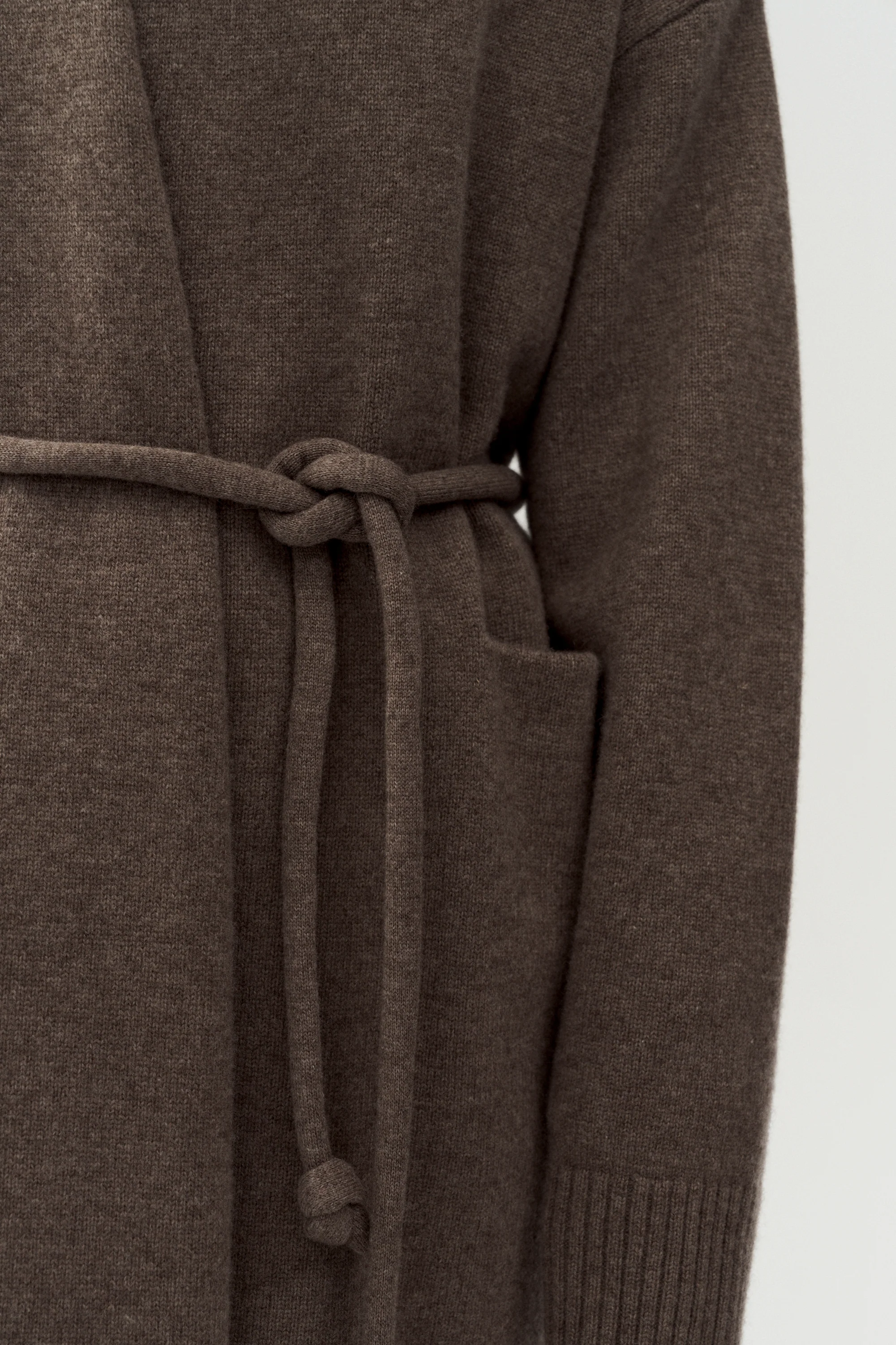 Yak Wool Mid-length Knitted Cardigan - Image 8