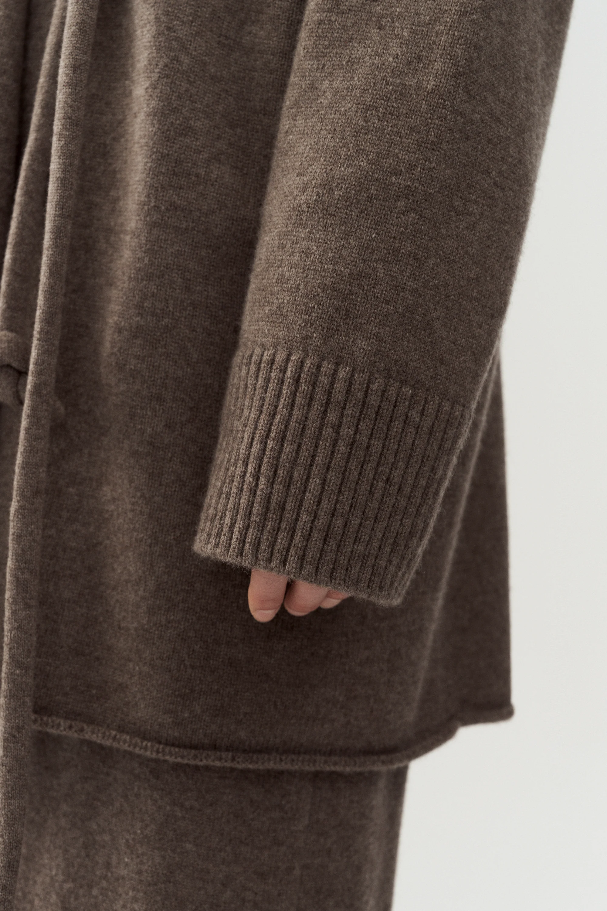 Yak Wool Mid-length Knitted Cardigan - Image 9