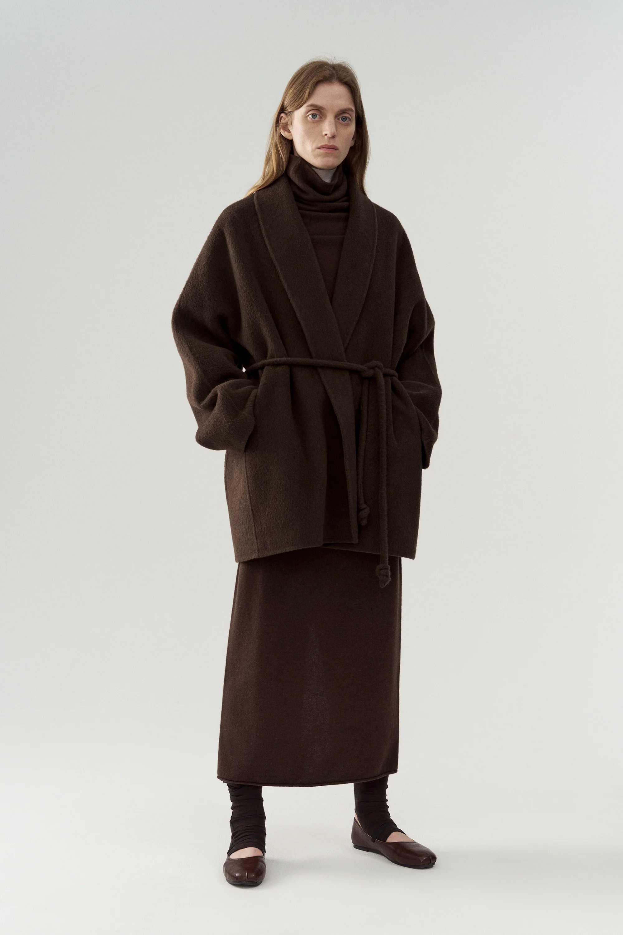 Yak Wool Reversible Waistband Knitted Skirt - Image 16