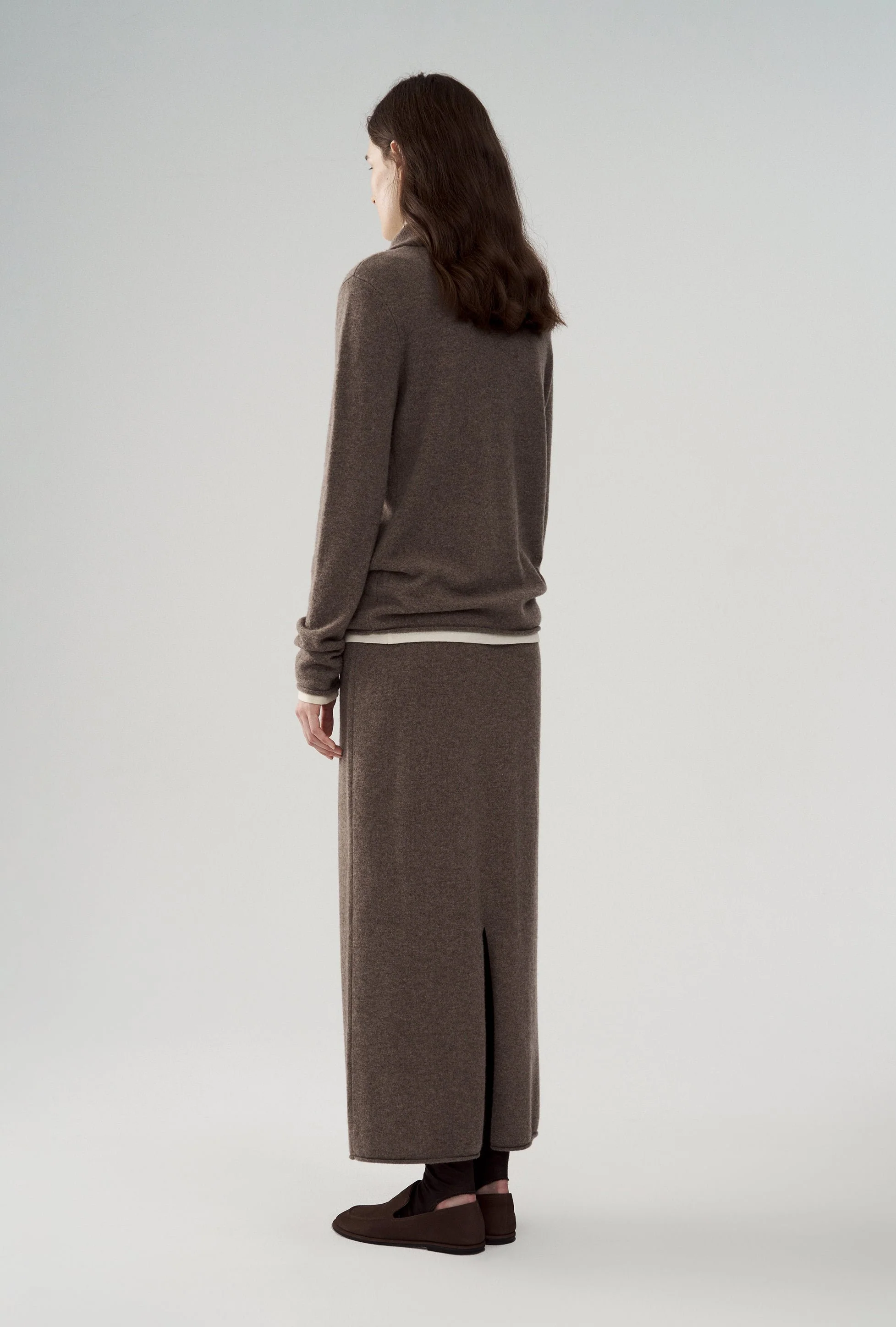 Yak Wool Reversible Waistband Knitted Skirt - Image 4