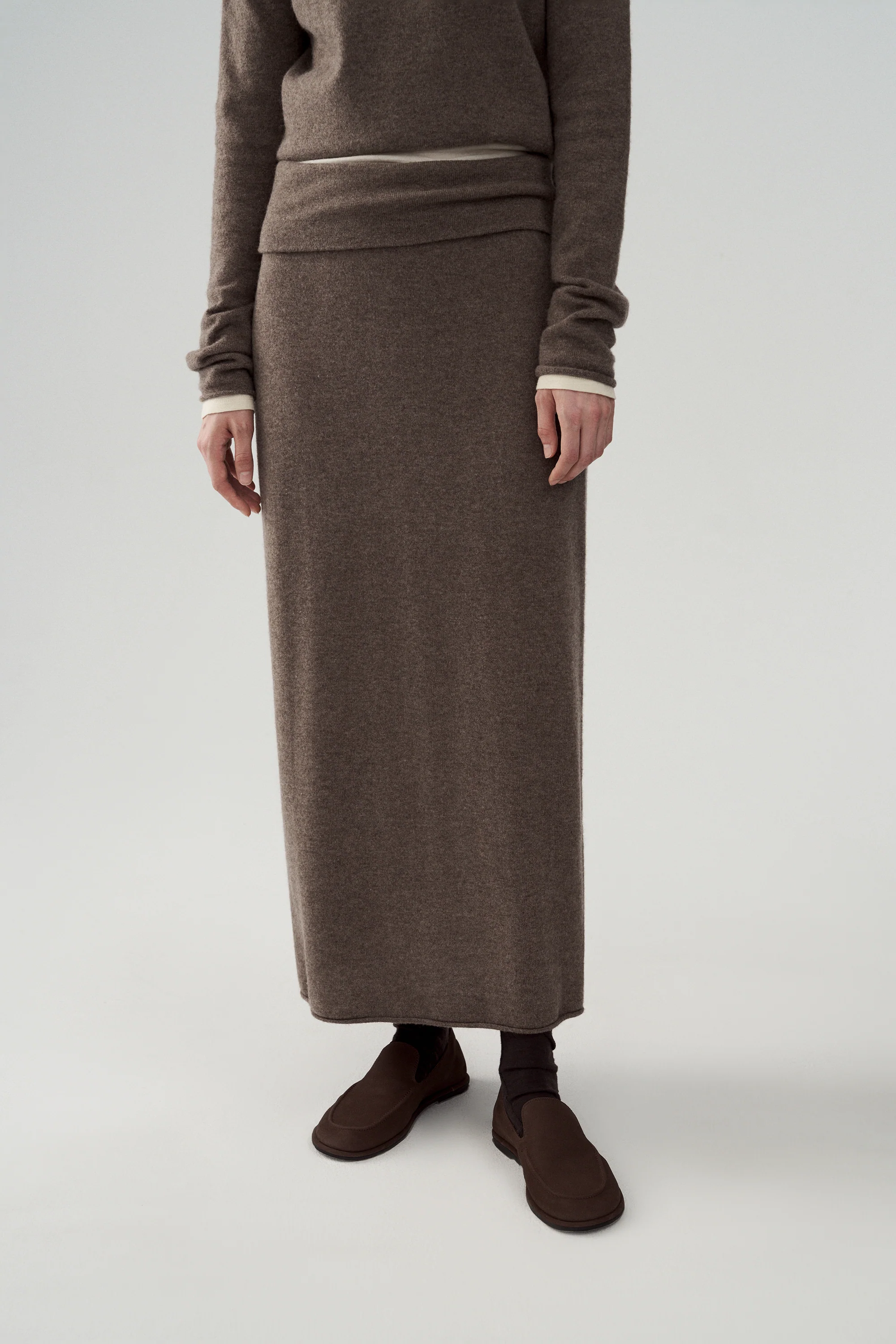 Yak Wool Reversible Waistband Knitted Skirt - Image 5