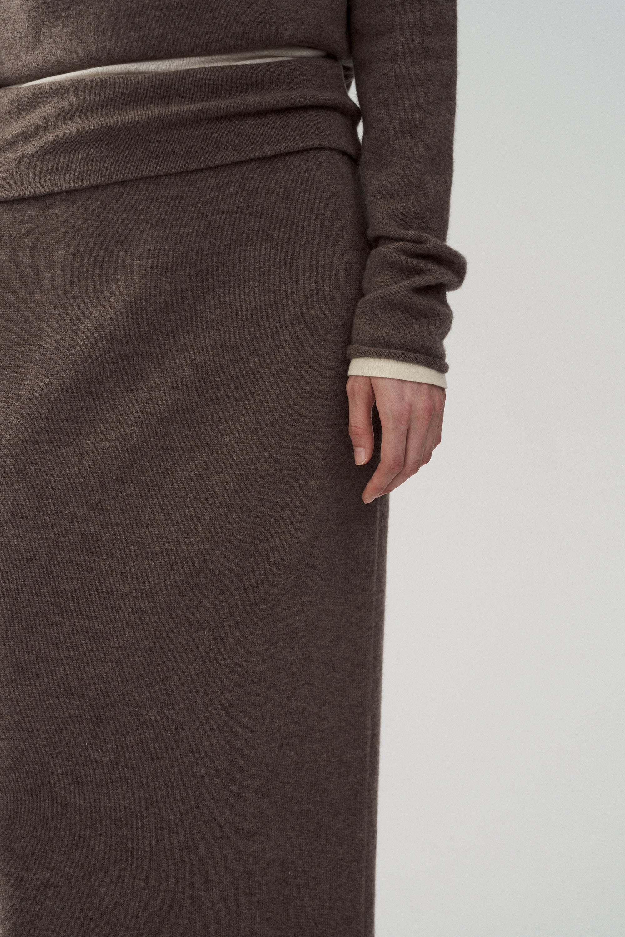 Yak Wool Reversible Waistband Knitted Skirt - Image 7