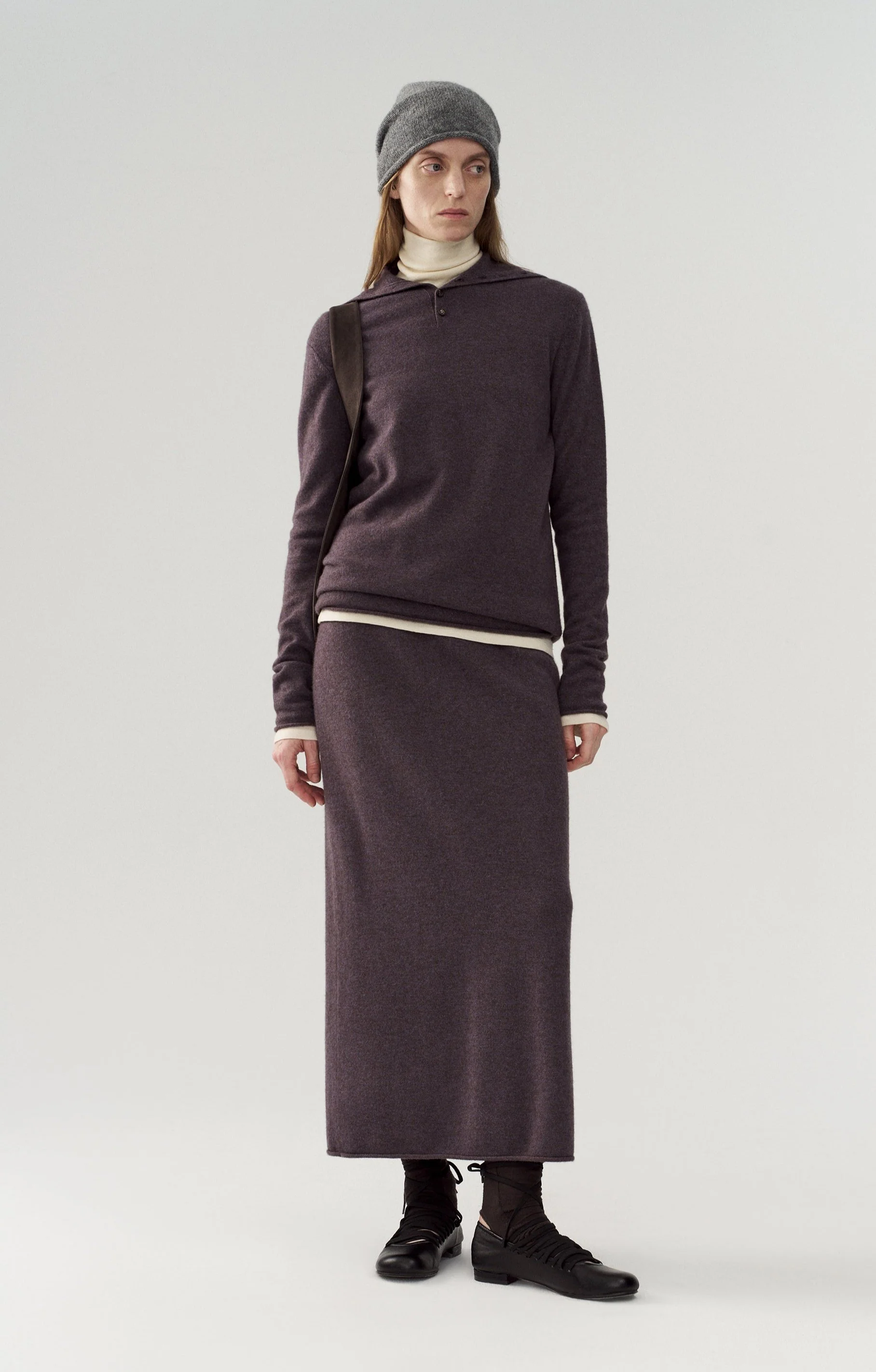 Yak Wool Reversible Waistband Knitted Skirt - Image 8
